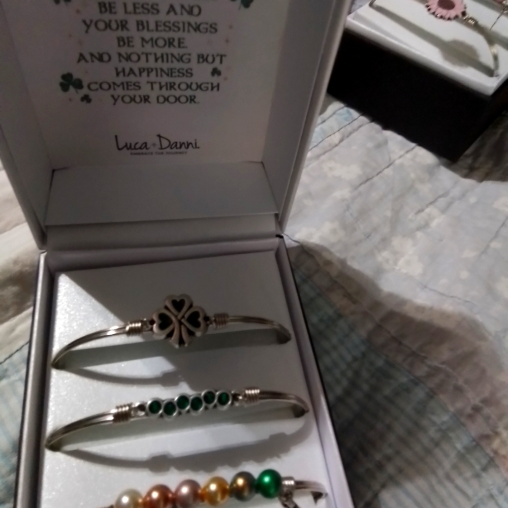 Set of Three Luca & Danni Bracelets. Perfect for St. Patrick's Day